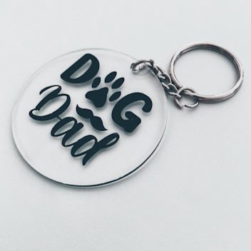 μπρελοκ χειροποιητο πλεξιγκλας dog dad